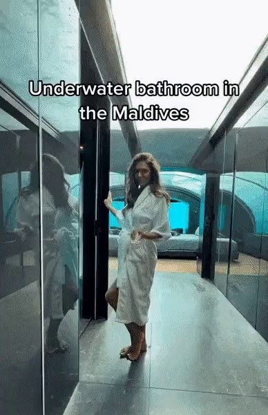 Toilet of the Maldives Underwater Hotel