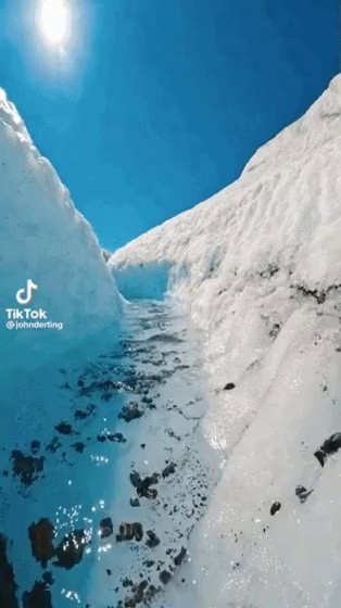 waterways created by melting glaciers