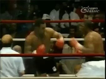 Boxers' front-hand technique.