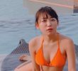 Pyo Eun Ji orange bikini.