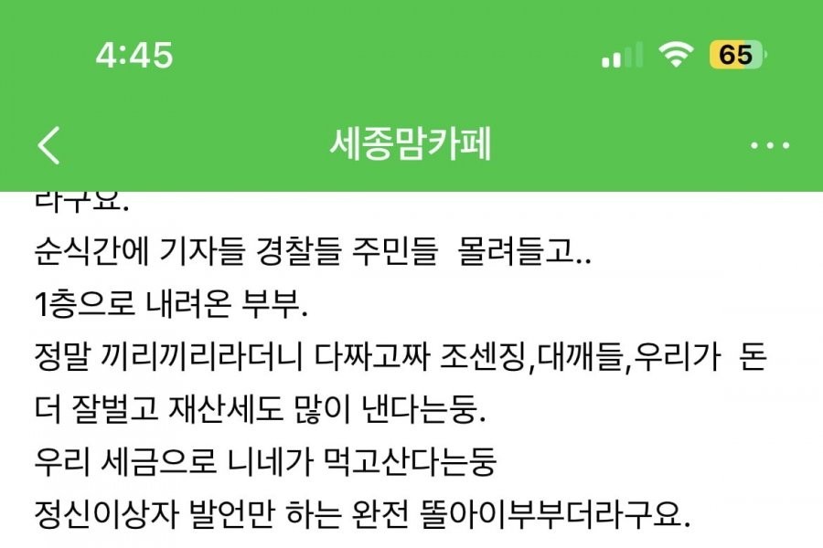 There's a comment about visiting a Japanese chess store at a mom cafe in Sejong City.
