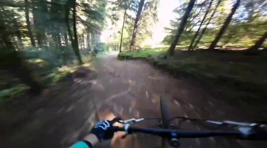(SOUND)Mountain bike accident first person perspective gif
