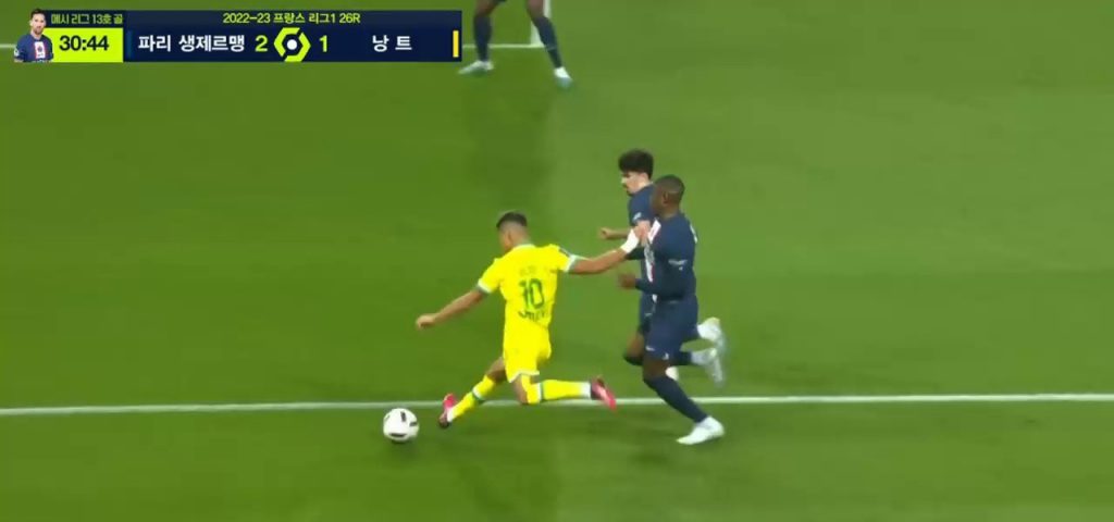 PSG v Nantes Nantes Bla Fantastic Chasing Goal Shaking.