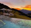 Swiss hotel scenery at sunset gif
