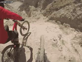 1st Person View of Mountain Bicycle