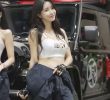 Maintenance clothes, crop top, girl group beauty racing model, Lim Sol.