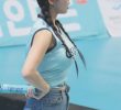 (SOUND)Yiamji Cheerleader Cute pigtails Hair Heavy Sleeveless