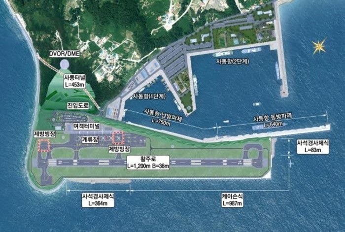 Current Status of Ulleungdo Airport Under Construction