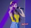 WJSN's yellow string sleeveless jeans. WJSN's Luda