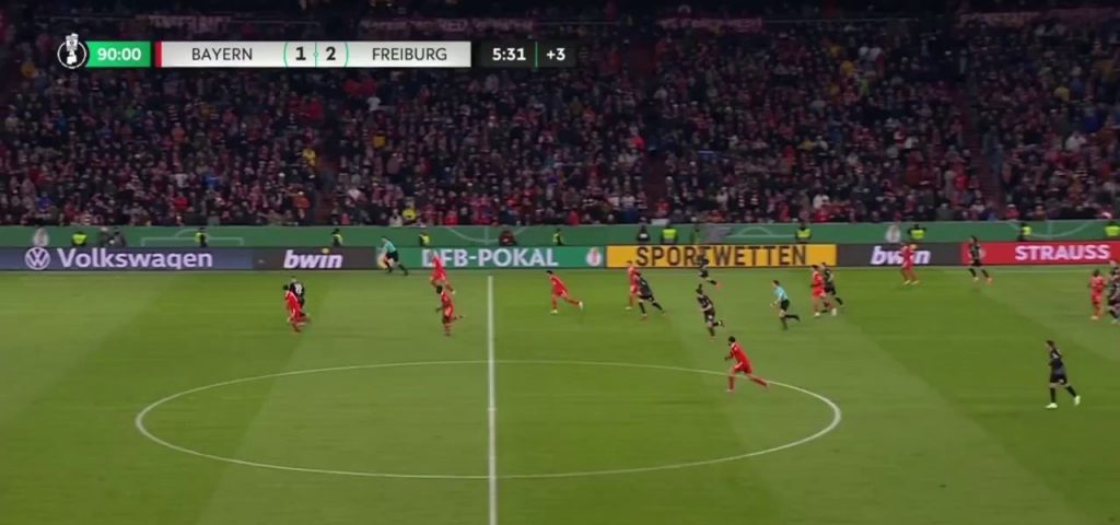 (SOUND)Bayern vs Freiburg Freiburg beats Munich to reach Pocal semi-final Shaking