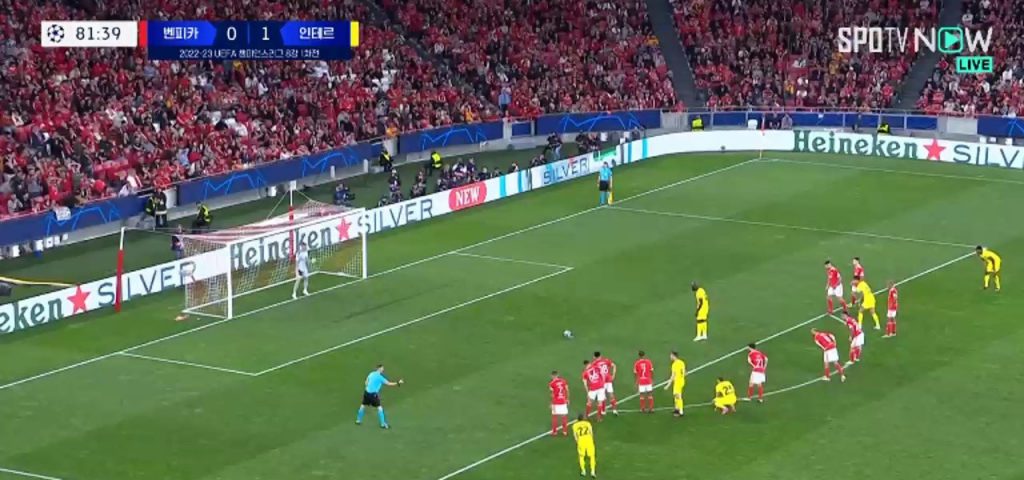 Benfica v Inter Lukaku PK Additional Goal 0-2 Shaking. Shaking