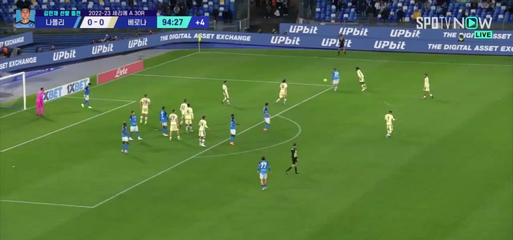 (SOUND)Napoli vs Verona commentary game is over! 00 draw at home to Napoli