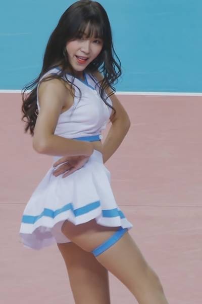 (SOUND)Sleeveless Tennis Skirt Gardening Ahn Ji-hyun Cheerleader