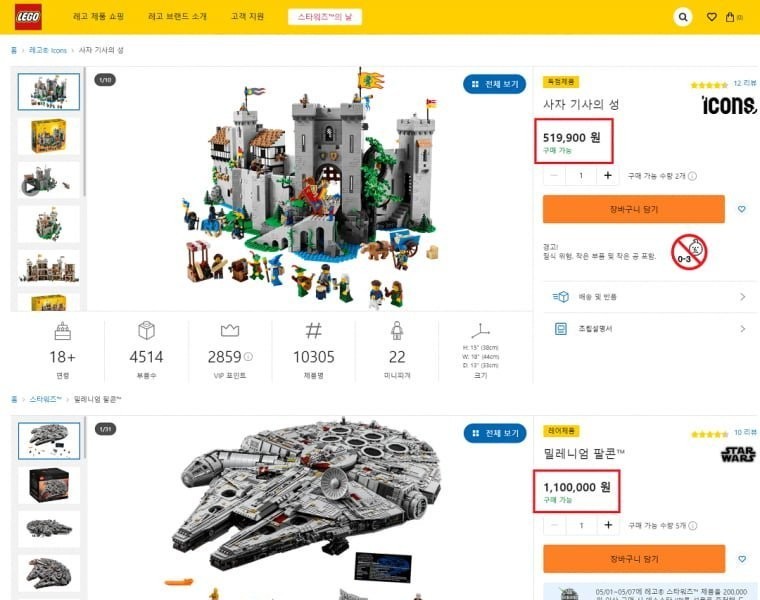 How LEGGO prices are these days