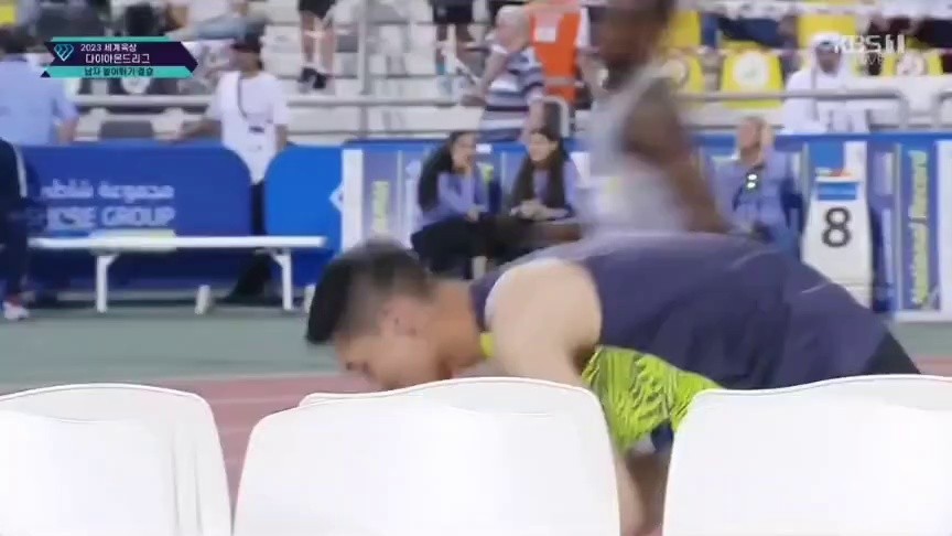 Woo Sang-hyuk, a high jumper, ranked second in the first round of the 2023 World Athletics Diamond League