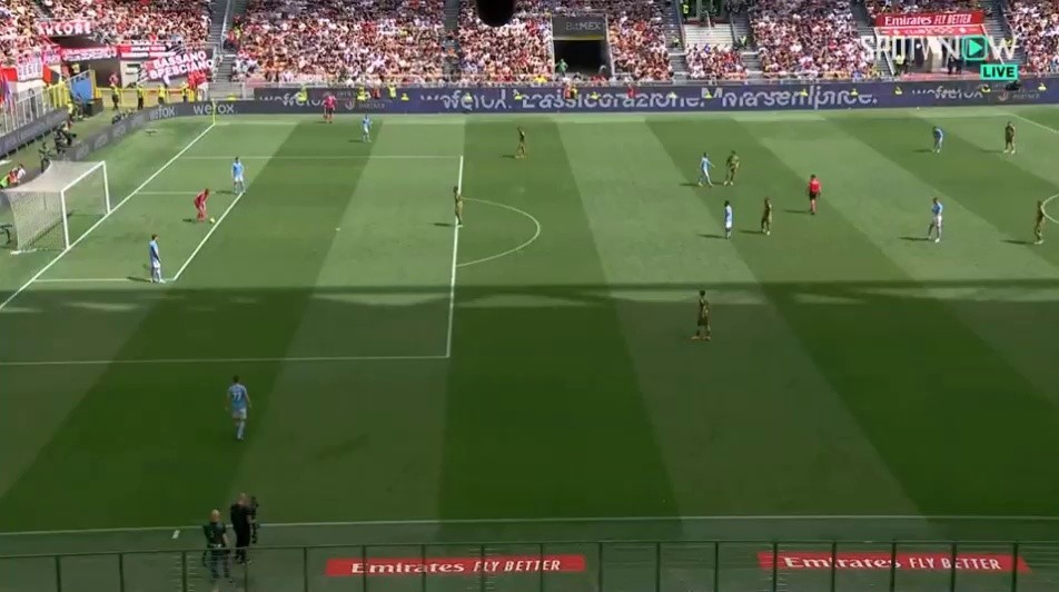 AC Milan vs Lazio AC Milan Benacer scored the first goalShakinggif