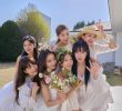 Nine Muses gathered as bridesmaids for Kyungri Minha's wedding photos