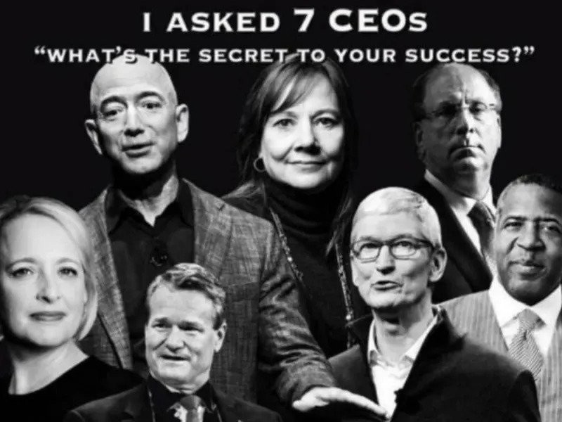 When asked about the secret of success, all CEOs answered like this
