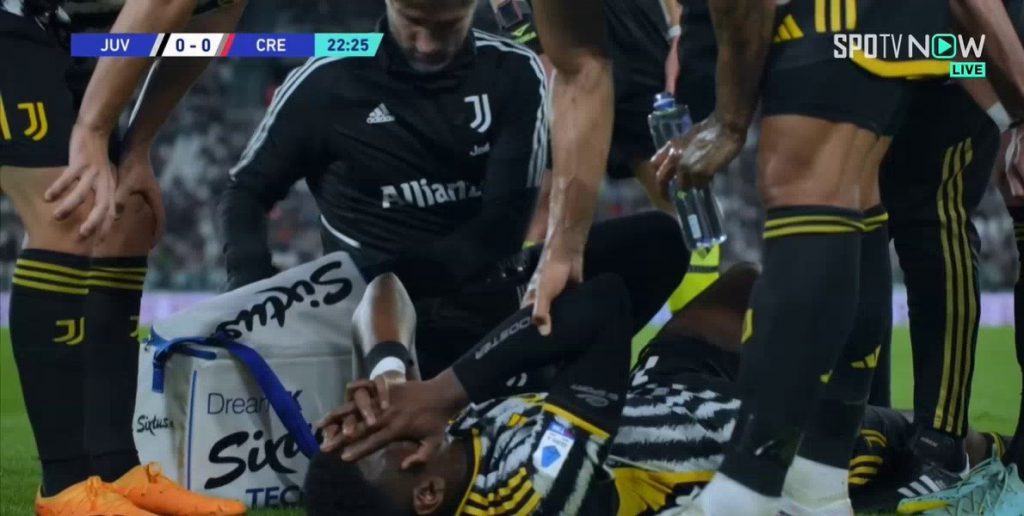 Juventus vs. Cremonesea suddenly collapses Pogba