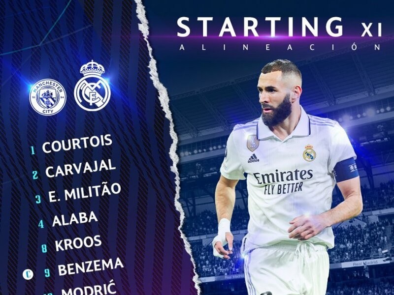 Official Real Madrid starting lineup