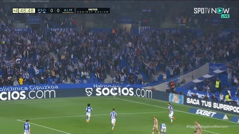 R Sociedad vs. Almeria Kubo scored the first goal