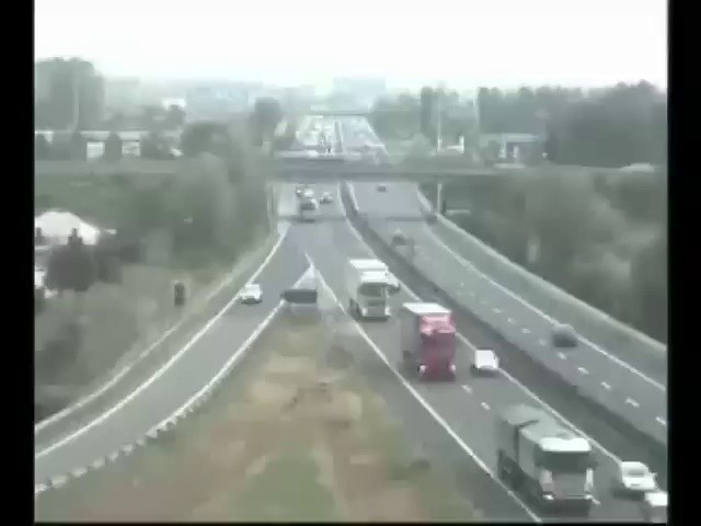 (SOUND)a highway accident