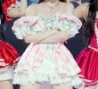Off-Solder Mini Dress Chest Ribbed Girls' Shuhua