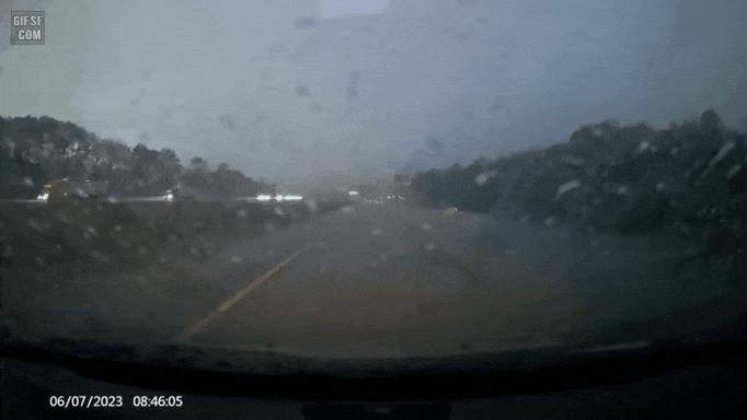 lightning on the highway