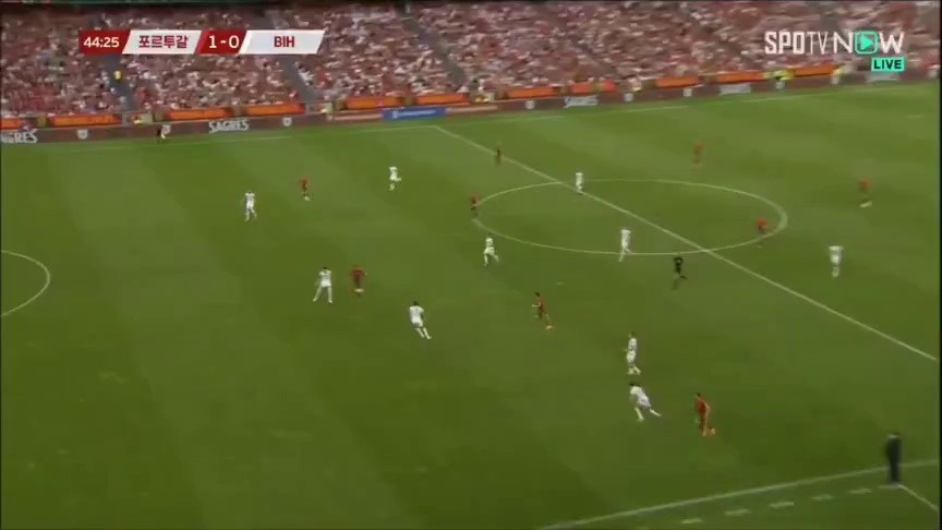 Portugal vs Bosnia Portugal Bernardo Silva scored the first goal