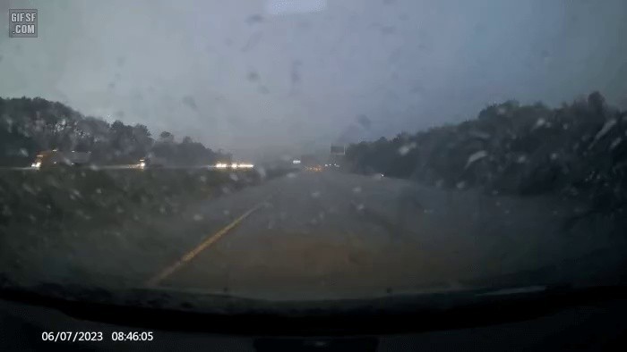 lightning on the highway