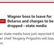 BBC breaking news Prigozhin is leaving for Belarus