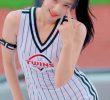 Pigtail hair close-up sleeveless dress Oh Yoon-sol cheerleader