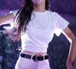Cheerleader Kim Hae-ri showing off her sexy wet white t-shirt in the heavy rain