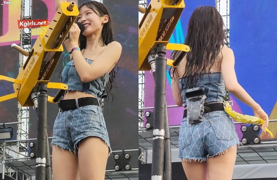 OH MY GIRL Arin, water bomb. Right in front of your butt