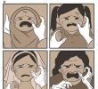 Mom and dad's heart-wrenching 4-cut cartoon