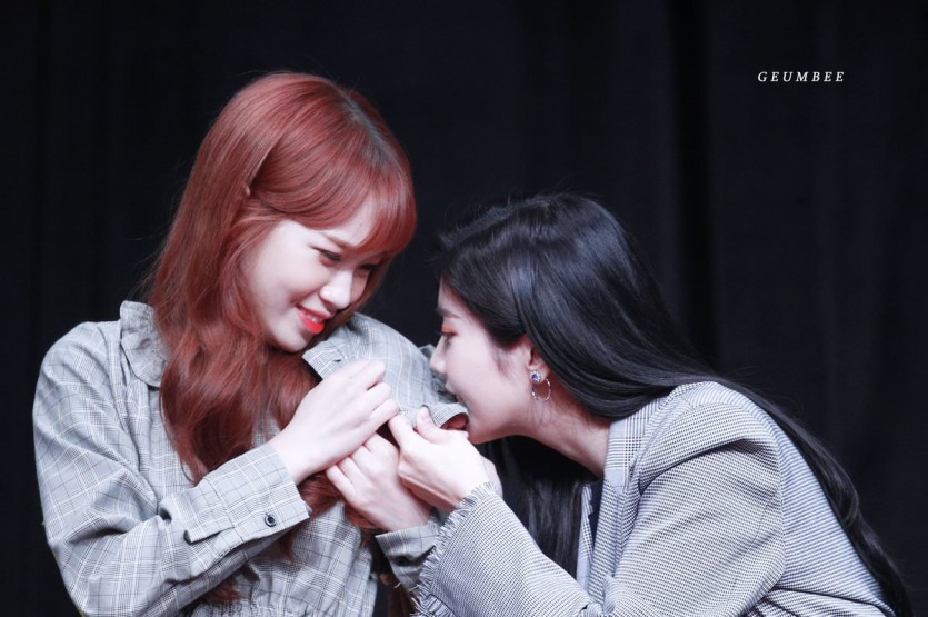 Wonyoung and Eunbi. Chemistry between the oldest and youngest