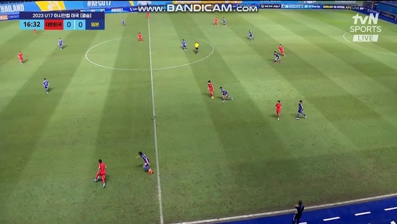 (SOUND)The grass that blocks the dribble of Korea vs Japan Korea in the final of u17 lol