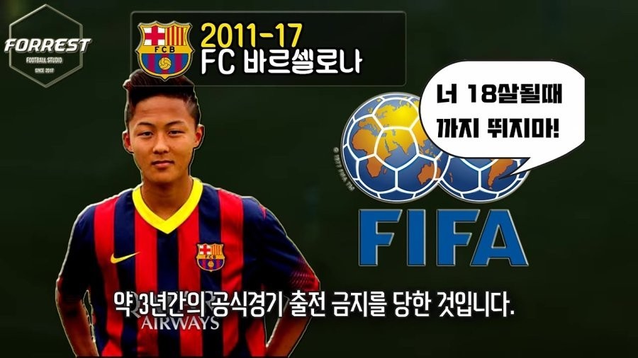 Lee Seung-woo's record for Warsaw Youth
