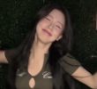 Girls! Girls! Girls! A plump crop tee gif with holes in Miyeon