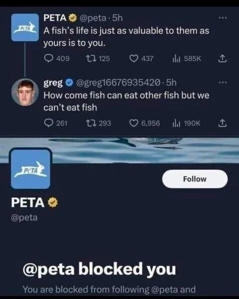 Peta, an animal organization that denies even the providence of nature
