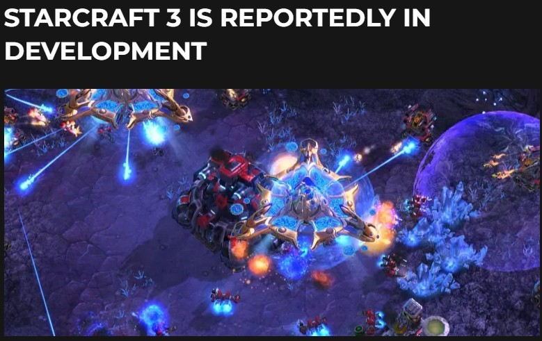 StarCraft 3 has been confirmed to start development