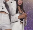 MOMOLAND's Yeonwoo's thighs from off stage