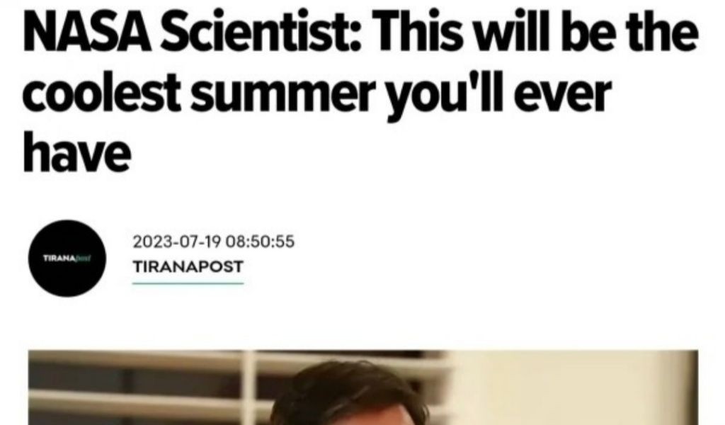 NASA Scientist This year is the coolest summer of your life