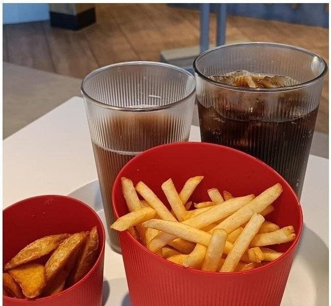 McDonald's in Europe With Few Disposable Items