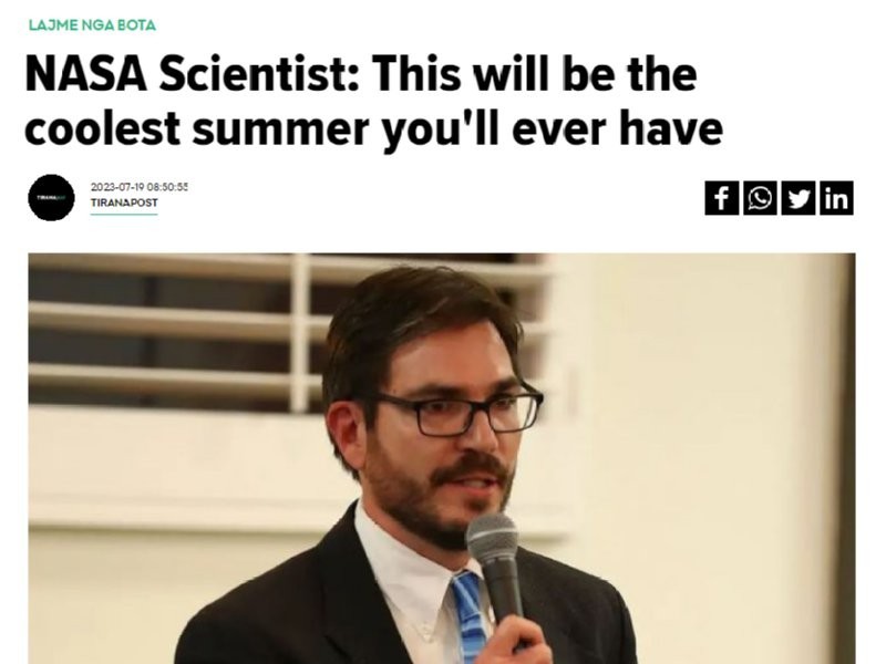 NASA Overachiever - Shocked to reveal this will be the coolest summer ever!