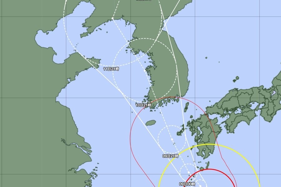 Japan Meteorological Agency Expected Typhoon Jinro jp;g