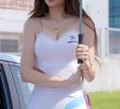 Racing Model Kim Yeon-ji Chest Bone Exposure Dress Ant Waist Pelvic