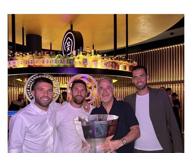 Messi had a party at a Korean barbecue place to celebrate his victory