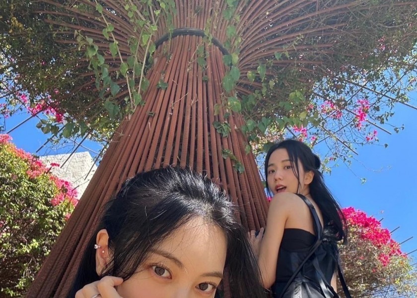 BLACKPINK JISOO made a girlfriend photo during the US tour