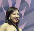 Mint hairband, tube top, hot pants, TWICE NAYEON with her inner muscles